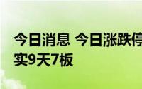 今日消息 今日涨跌停分析：国光电器 虚拟现实9天7板