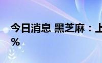 今日消息 黑芝麻：上半年净利同比下降42.8%