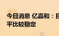 今日消息 亿嘉和：目前机器人业务的毛利水平比较稳定