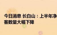 今日消息 长白山：上半年净亏7167.35万元，长白山景区游客数量大幅下降