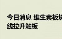 今日消息 维生素板块继续走强，东北制药直线拉升触板