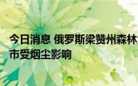 今日消息 俄罗斯梁赞州森林大火面积持续扩大，莫斯科等城市受烟尘影响