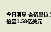 今日消息 香格里拉 亚洲上半年亏损扩大1.6倍至1.58亿美元