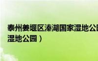 泰州姜堰区溱湖国家湿地公园游玩攻略（江苏姜堰溱湖国家湿地公园）