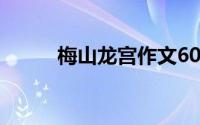 梅山龙宫作文600字（梅山龙宫）