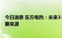 今日消息 东方电热：未来3-5年新能源业务将是公司利润主要来源