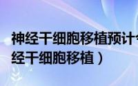 神经干细胞移植预计今年能在中国上市吗（神经干细胞移植）