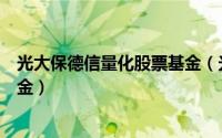 光大保德信量化股票基金（光大保德信量化核心证券投资基金）