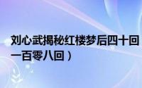 刘心武揭秘红楼梦后四十回（刘心武续红楼梦：八十一回至一百零八回）