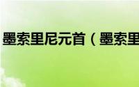 墨索里尼元首（墨索里尼——被处决的首相）