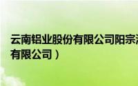 云南铝业股份有限公司阳宗海铝电解分公司（云南铝业股份有限公司）