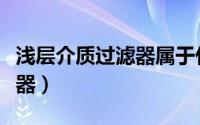 浅层介质过滤器属于什么设备（浅层介质过滤器）