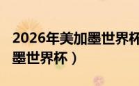 2026年美加墨世界杯如何分组（2026年美加墨世界杯）