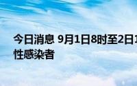 今日消息 9月1日8时至2日15时，广州新增8例新冠肺炎阳性感染者