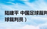 陆建平 中国足球裁判员简历（陆建平 中国足球裁判员）