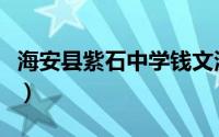 海安县紫石中学钱文波电话（海安县紫石中学）