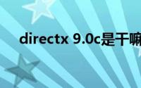 directx 9.0c是干嘛的（DirectX 9.0c）