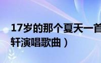 17岁的那个夏天一首歌（十七岁的夏天 钟易轩演唱歌曲）