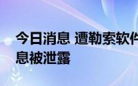 今日消息 遭勒索软件攻击，法拉利称客户信息被泄露