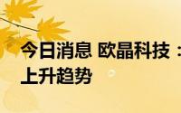 今日消息 欧晶科技：目前石英坩埚价格处于上升趋势