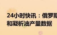 24小时快讯：俄罗斯暂停公布石油、天然气和凝析油产量数据