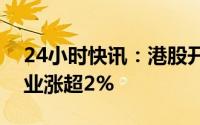 24小时快讯：港股开盘：指数分化，紫金矿业涨超2%