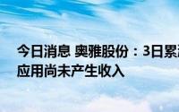 今日消息 奥雅股份：3日累涨超30%，计划推出AIGC相关应用尚未产生收入