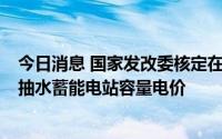 今日消息 国家发改委核定在运及2025年底前拟投运的48座抽水蓄能电站容量电价