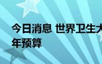 今日消息 世界卫生大会批准世卫组织今后两年预算