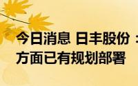 今日消息 日丰股份：近年在数字化、智能化方面已有规划部署