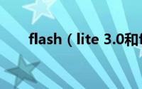 flash（lite 3.0和flash 10.0一样吗）