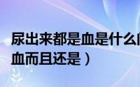 尿出来都是血是什么问题（尿尿时出来的都是血而且还是）