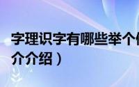 字理识字有哪些举个例子（什么是字理识字简介介绍）