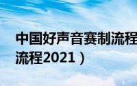 中国好声音赛制流程2020（中国好声音赛制流程2021）