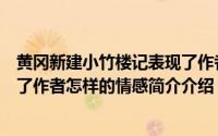 黄冈新建小竹楼记表现了作者怎样的情怀（黄冈竹楼记体现了作者怎样的情感简介介绍）