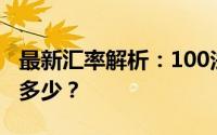 最新汇率解析：100法郎对应的人民币金额是多少？