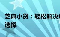 芝麻小贷：轻松解决您的短期资金需求的理想选择