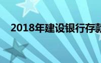  2018年建设银行存款利率概览及市场分析