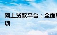 网上贷款平台：全面解析服务、优势与注意事项