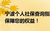 宁波个人社保查询指南：轻松掌握社保信息，保障您的权益！